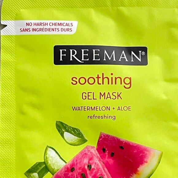 Freeman Watermelon & Aloe Soothing Calming Gel Mask – Sensitive Skin, 0.5 fl oz - Picture 2 of 6